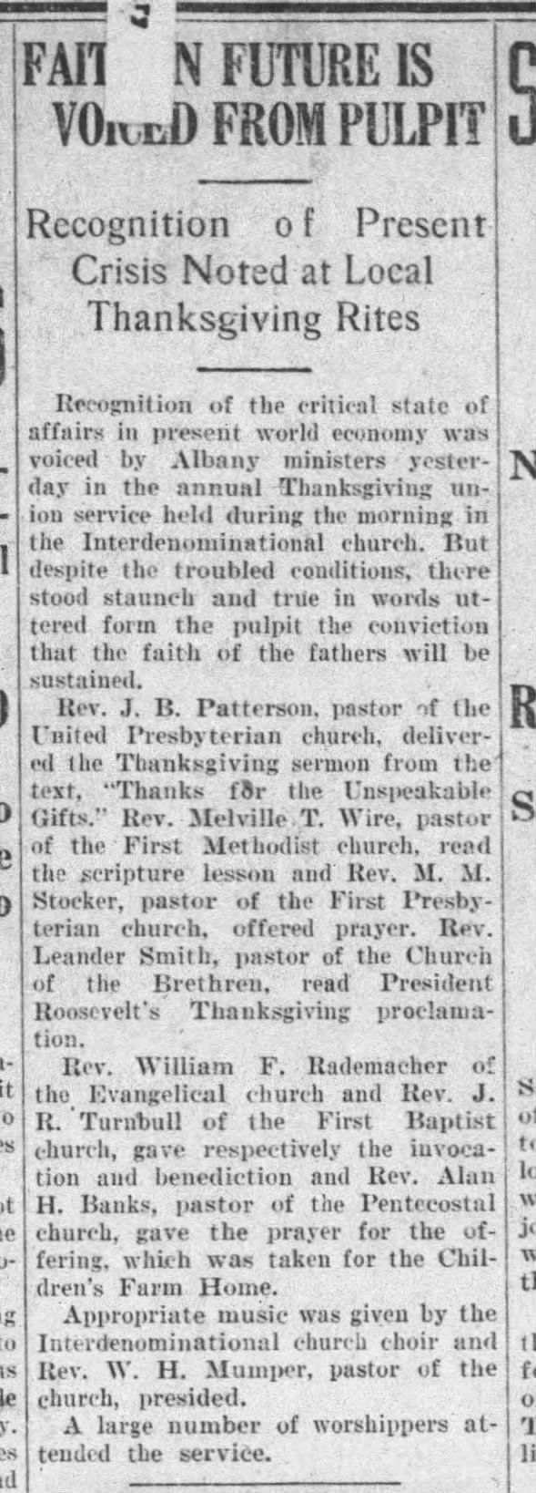 Clipping from Albany Democrat-Herald